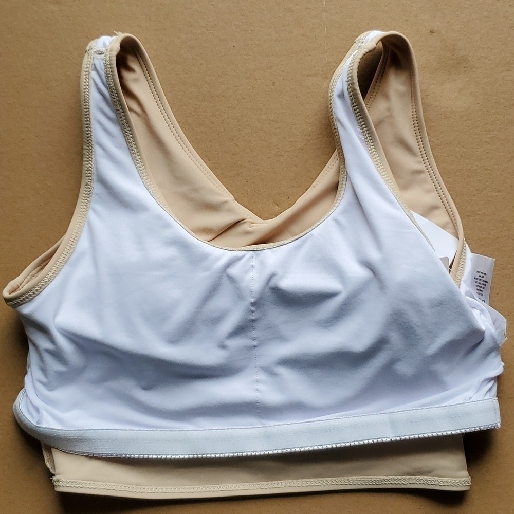 Southern Loft Take Me away Cross swim top Tan Small Or Medium NWT - Picture 8 of 8